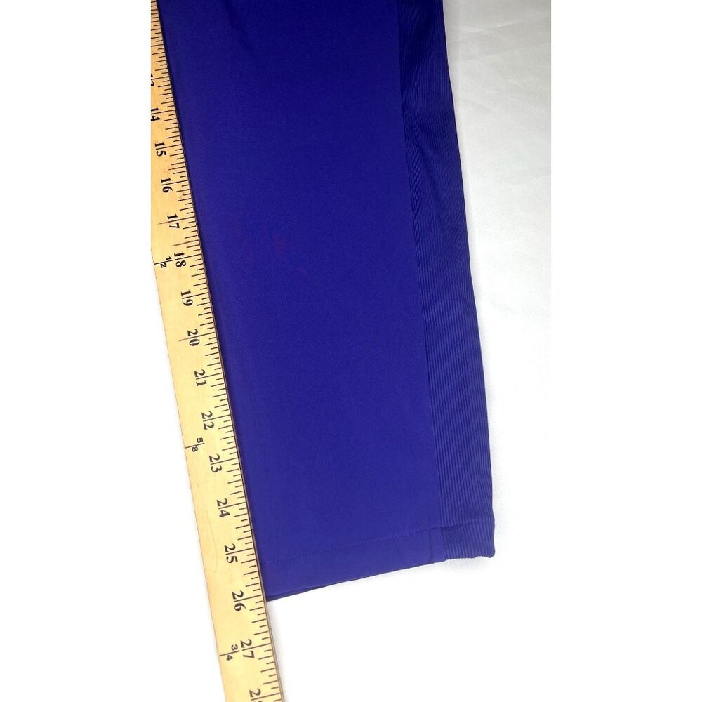 Athleta Womens Brooklyn Lined Pant Purple Ribbed Waist size 4/P - Picture 16 of 16